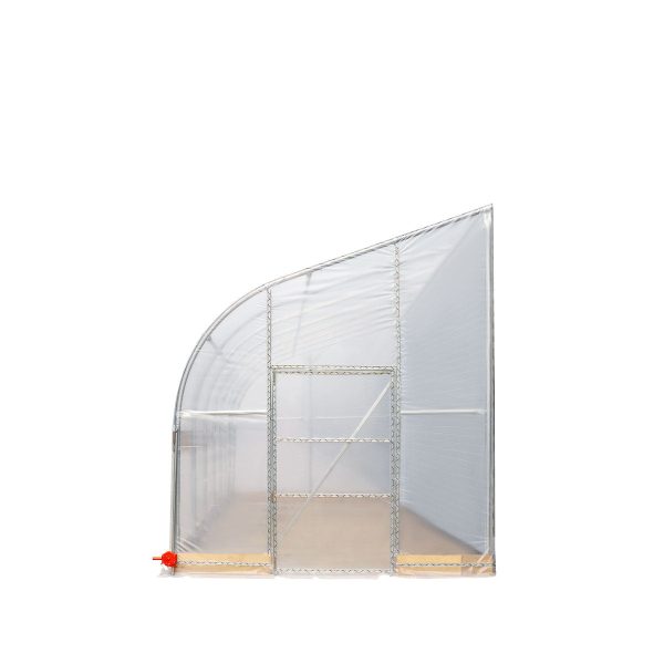 TMG Industrial 10’ x 30’ Lean-To Greenhouse Grow Tent w 6 Mil Clear EVA Plastic Film, Cold Frame, Hand Crank Roll-Up Side, 6-½’ Sidewall, TMG-GHL1030 For Discount - Image 3