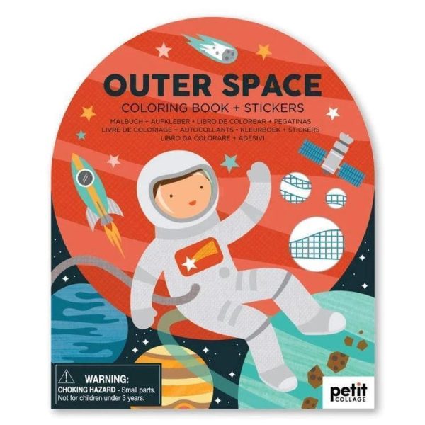 Coloring Book with Stickers: Outer Space Online Hot Sale