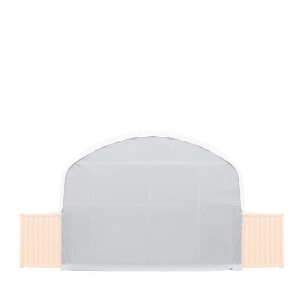 TMG Industrial Back End Wall Kit, Compatible with TMG-DT3020C and DT3040C container shelters installed with the standard height containers (8’6”), TMG-DT30BW8V Online Sale - Image 2