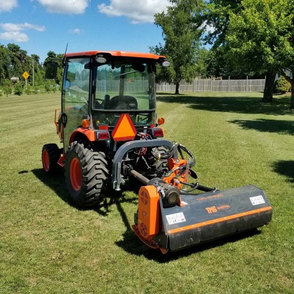 90  Ditch Bank Flail Mower, Offset Verge & Slope Cutter for Tractors 50-90 HP Online now - Image 3