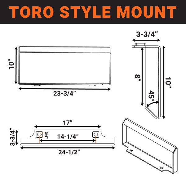 TMG Industrial 42” Mini Skid Steer Skeleton Grapple Attachment, Toro Style Mount, 24” Arm Opening, 2000 lb Weight Capacity, TMG-SG42 Hot on Sale - Image 4