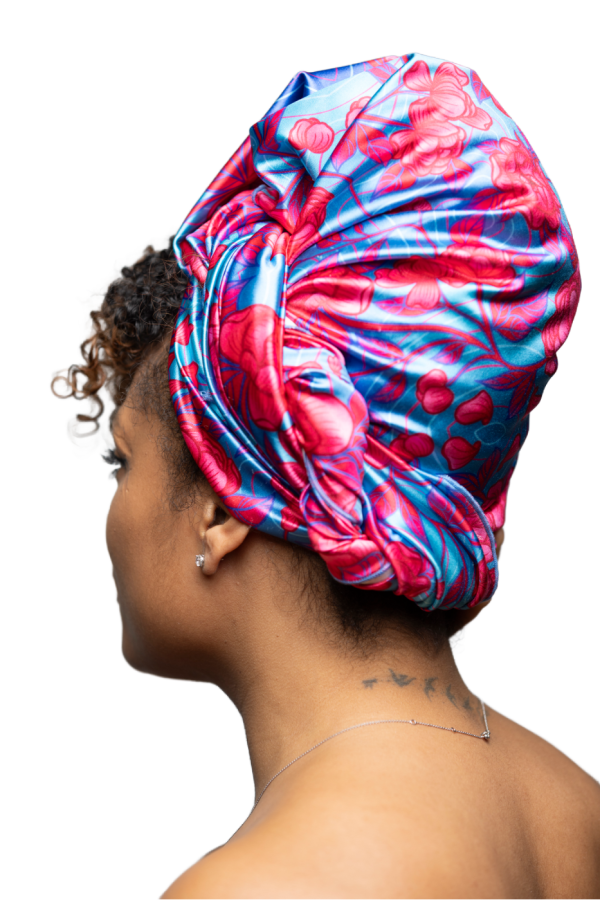 Satin Headwrap - Cerulean Crush Sale - Image 2