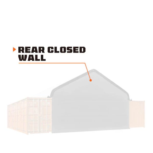 TMG Industrial Back End Wall Kit, Compatible with TMG-ST3040C container shelters installed with the standard height containers (8’6”), TMG-ST30BW8CV Discount