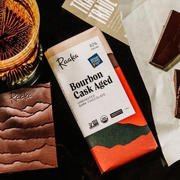 Raaka Bourbon Cask Aged Chocolate Bar Online now - Image 4