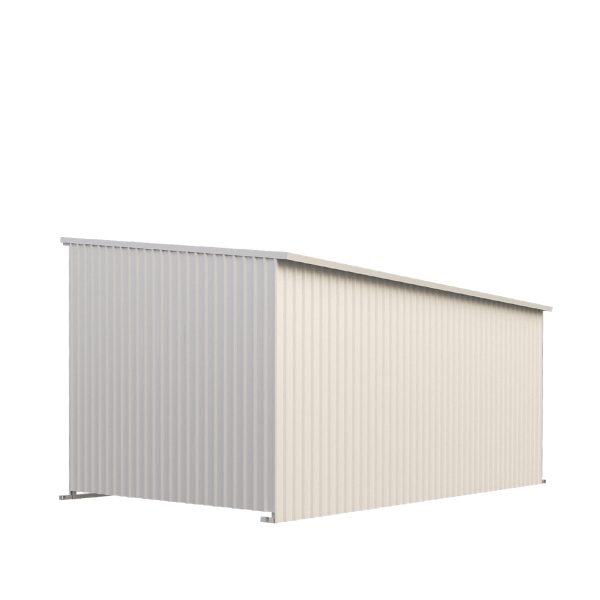 TMG Industrial 12’ x 20’ Galvanized Metal Livestock Shed, 240 Sq-Ft, 27 GA Corrugated Panels, Sliding Skid Mount, TMG-MS1220L Cheap - Image 5