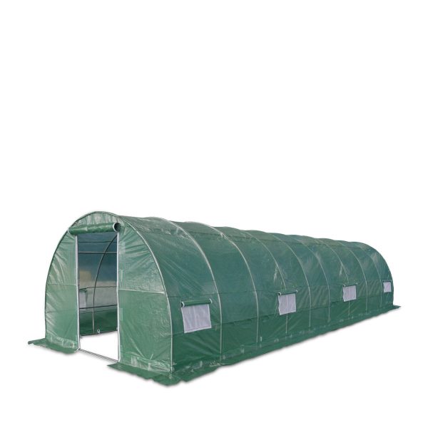 TMG Industrial 10’ x 30’ Tunnel Greenhouse Grow Tent w Ripstop Leno Cover, Cold Frame, Roll-Up Mesh Windows, Round Top Roof, TMG-GH1030R Online