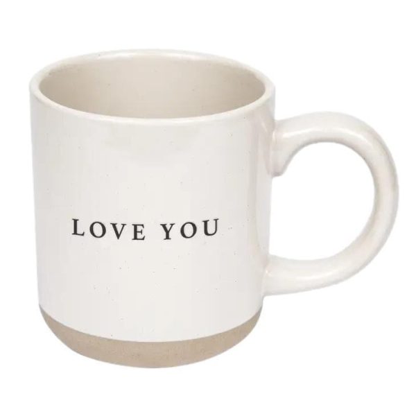 Love You Stoneware Coffee Mug Discount