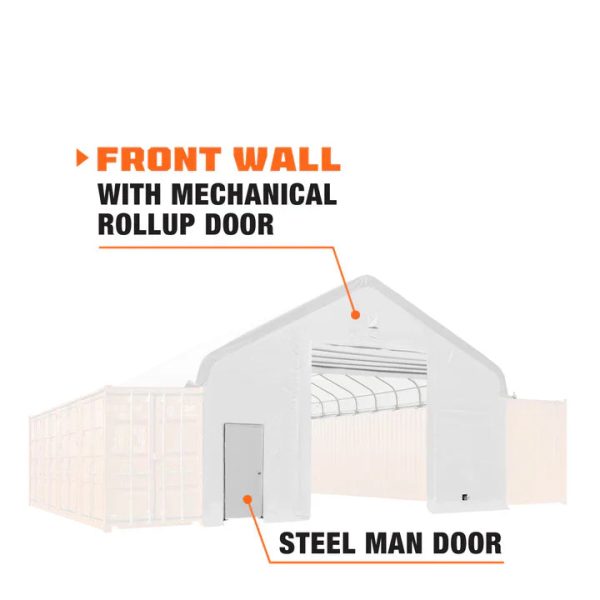 TMG Industrial Front End Wall Kit, Compatible with TMG-ST30 series container shelters installed with the high cube containers (9’6”), TMG-ST30FW9V Fashion