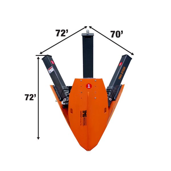 TMG Industrial 36” Skid Steer Hydraulic Tree Spade, 4” Diameter Cut Capacity, 22” Blade Opening, Hardox® 400 Blades, TMG-STS35 Online - Image 3