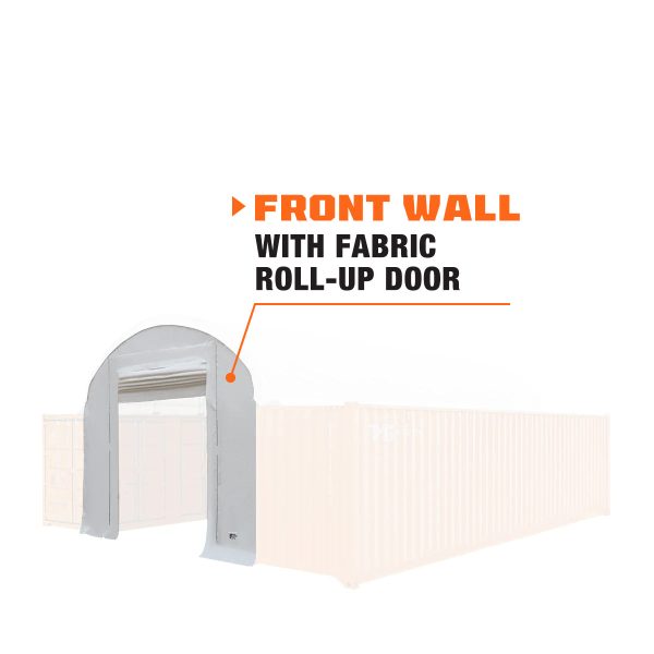 TMG Industrial Front End Wall Kit, Compatible with TMG-DT2041CV container shelters installed with the standard height containers (8’6”), TMG-DT20FW8V on Sale