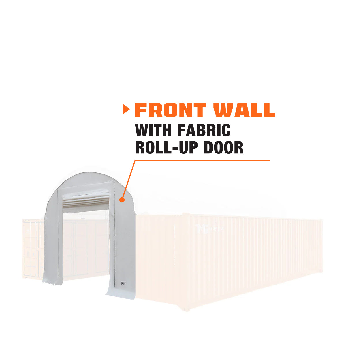 TMG Industrial Front End Wall Kit, Compatible with TMG-DT2041CV container shelters installed with the standard height containers (8’6”), TMG-DT20FW8V on Sale