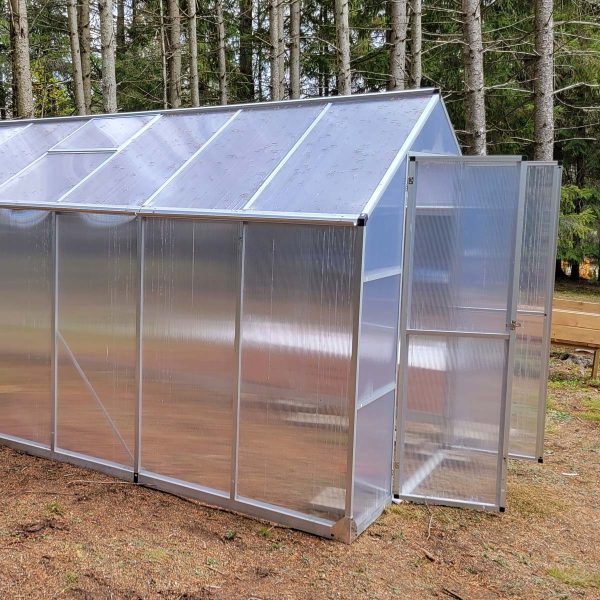 TMG Industrial 8  x 20  Aluminum Frame Greenhouse w 4 mm Twin Wall Polycarbonate Panels, UV Protected Panels, TMG-GH820 Online Hot Sale - Image 3