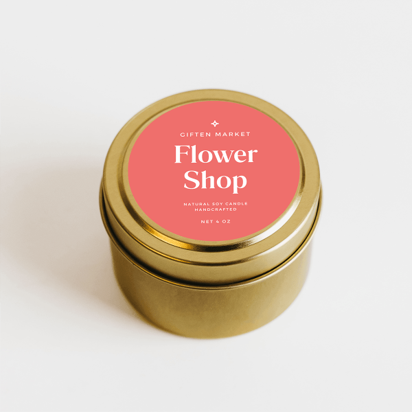 Flower Shop Gold Travel Candle For Discount - Image 3