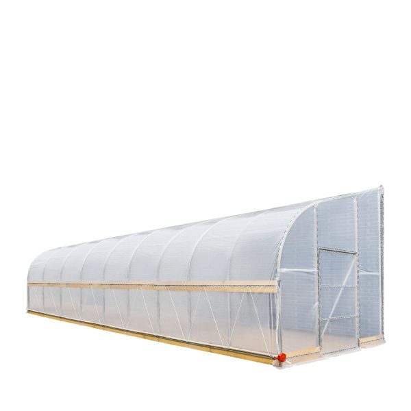 TMG Industrial 10’ x 40’ Lean-To Greenhouse Grow Tent w 6 Mil Clear EVA Plastic Film, Cold Frame, Hand Crank Roll-Up Side, 6-½’ Sidewall, TMG-GHL1040 Sale