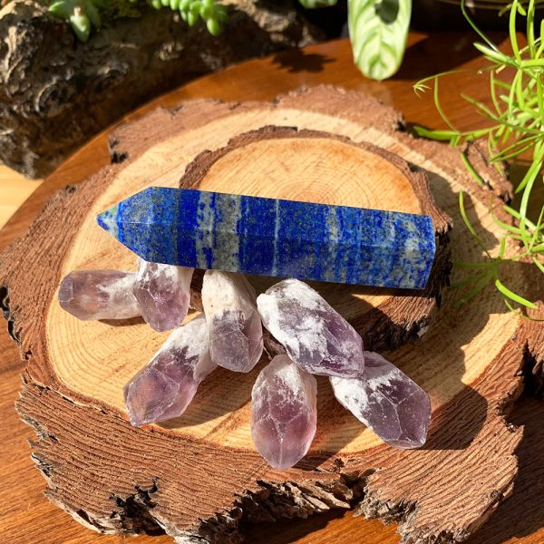 8-Piece Lapis Lazuli + Amethyst Set Online now - Image 4